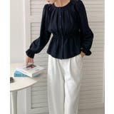 【BANICO】ウエストギャザー フリル袖 シャツブラウス | aimoha | 詳細画像14