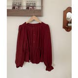 【BANICO】ウエストギャザー フリル袖 シャツブラウス | aimoha | 詳細画像22