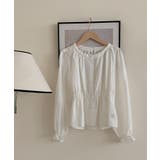 【BANICO】ウエストギャザー フリル袖 シャツブラウス | aimoha | 詳細画像8