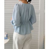 【BANICO】ウエストギャザー フリル袖 シャツブラウス | aimoha | 詳細画像3