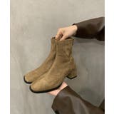 ベージュ | 【shoes365】スウェードショートブーツ | aimoha