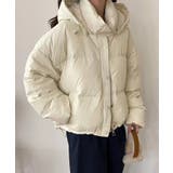 大きめフードのふかふかショートダウン | aimoha | 詳細画像2