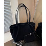 スエード調 ポーチ付き トートバッグ | aimoha  | 詳細画像2 