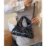 ブラック | HOOK for girls 2WAY リボンデザイン フェイクレザー バッグ | HOOK