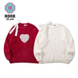 HOOK for girls レースハートゆるニットプルオーバー | HOOK | 詳細画像1 