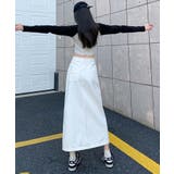 【BANICO】フロントスリットデニムスカート | aimoha  | 詳細画像16 