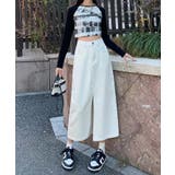 【BANICO】フロントスリットデニムスカート | aimoha  | 詳細画像17 