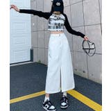 【BANICO】フロントスリットデニムスカート | aimoha  | 詳細画像22 