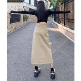 【BANICO】フロントスリットデニムスカート | aimoha  | 詳細画像24 