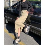 【BANICO】フロントスリットデニムスカート | aimoha  | 詳細画像2 