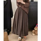 コーヒー | コーデュロイバルーンロングスカート | aimoha