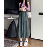 ダークグレー | コーデュロイバルーンロングスカート | aimoha