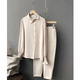 BEIGE | アシンメトリーネックブラウス ブラウス レディース | aimoha
