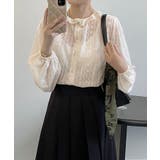 レースブラウス 韓国ファッション トップス | aimoha | 詳細画像2