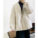 ホワイト | 新色追加!ノーカラー 中綿 キルティング | aimoha