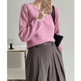 フラワー刺繍セーター 韓国 ライク | aimoha  | 詳細画像4 