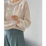 フラワー刺繍セーター 韓国 ライク | aimoha  | 詳細画像14 