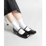 【shoes365】ストラップスクエアトゥフラットシューズ | aimoha | 詳細画像19