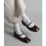 【shoes365】ストラップスクエアトゥフラットシューズ | aimoha | 詳細画像37