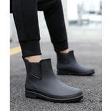 【shoes365】サイドゴアデザイン レインブーツ 長靴 | aimoha men | 詳細画像1