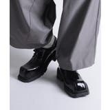 ブラック1 | 【shoes365】異形スクエアトゥ厚底ドレスシューズ | aimoha men