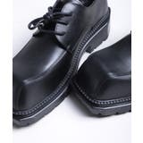 【shoes365】異形スクエアトゥ厚底ドレスシューズ | aimoha men | 詳細画像11