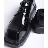 【shoes365】異形スクエアトゥ厚底ドレスシューズ | aimoha men | 詳細画像16
