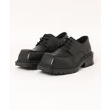 【shoes365】異形スクエアトゥ厚底ドレスシューズ | aimoha men | 詳細画像1
