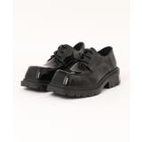 【shoes365】異形スクエアトゥ厚底ドレスシューズ | aimoha men | 詳細画像2