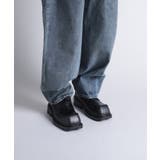 【shoes365】異形スクエアトゥ厚底ドレスシューズ | aimoha men | 詳細画像4