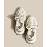【shoes365】ダブル紐デザイン厚底メッシュスニーカー | aimoha | 詳細画像5