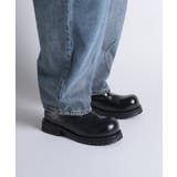 【shoes365】ラウンドトゥ厚底ウォッシュレザーシューズ メンズ | aimoha men | 詳細画像2