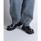 【shoes365】ラウンドトゥ厚底ウォッシュレザーシューズ メンズ | aimoha men | 詳細画像3