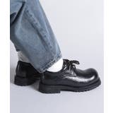 【shoes365】ラウンドトゥ厚底ウォッシュレザーシューズ メンズ | aimoha men | 詳細画像5