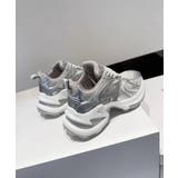 【shoes365】パッチワークデザイン厚底メッシュスニーカー | aimoha | 詳細画像11