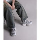 【shoes365】パッチワークデザイン厚底メッシュスニーカー | aimoha | 詳細画像14