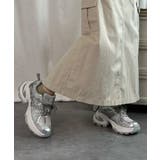 【shoes365】パッチワークデザイン厚底メッシュスニーカー | aimoha | 詳細画像36