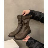 ブラウン | 【shoes365】バックル付き 革ブーツ | aimoha