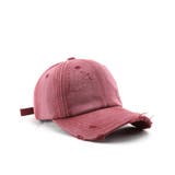 ワインレッド | 【GENXDER】ウォッシュダメージキャップ | aimoha 