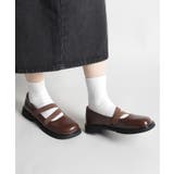ブラウン | 【shoes365】ダブルゴムバンドメリージェーンシューズ | aimoha