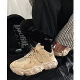 【shoes365】パッチワーク凹凸感厚底スニーカー | aimoha  | 詳細画像7 