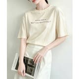 オフホワイト | メッセージプリントTシャツ | aimoha