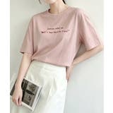 ピンク | メッセージプリントTシャツ | aimoha