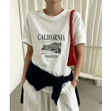 ホワイト | ヴィンテージ風ロゴTシャツ | aimoha