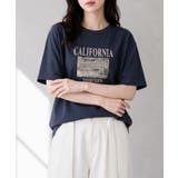 ネイビー | ヴィンテージ風ロゴTシャツ | aimoha