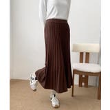 プリーツニットロングスカート | aimoha  | 詳細画像16 