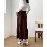 プリーツニットロングスカート | aimoha  | 詳細画像15 
