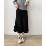 プリーツニットロングスカート | aimoha  | 詳細画像9 