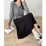 プリーツニットロングスカート | aimoha  | 詳細画像7 