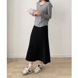 プリーツニットロングスカート | aimoha  | 詳細画像10 